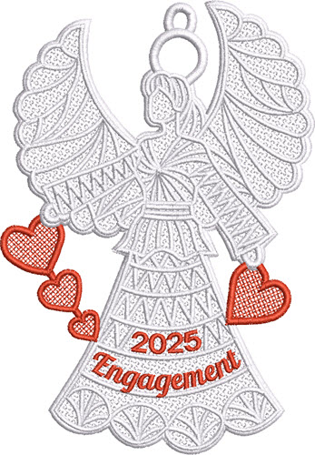 FSL (Free Standing Lace) 2025 Engagement Angel 1 Size 5x7